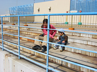 はしゃいで疲れたのでジュースで休憩.一気に一人で飲んじゃったよ.チチもままも飲みたかったなぁ.