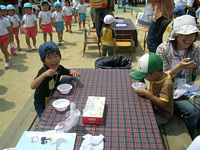暑い中でのカキ氷は最高!