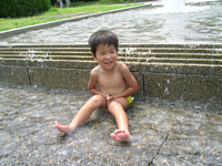 やっぱり暑い時は水遊びが最高♪