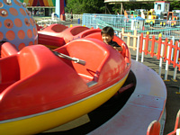 ぐるぐる回って面白〜い!もう一回!